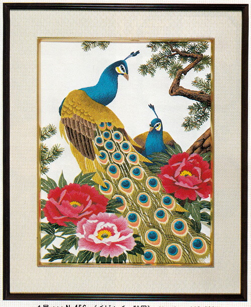 楽天市場】東京文化刺繍キット251「尾長どり」(6号) : ビワミンと文化