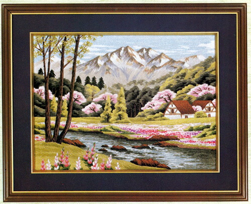 楽天市場】東京文化刺繍キット No472 桜と鷹（4号） : ビワミンと文化