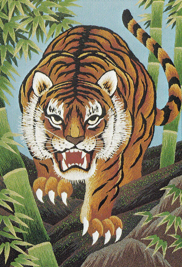 楽天市場】東京文化刺繍キット251「尾長どり」(6号) : ビワミンと文化