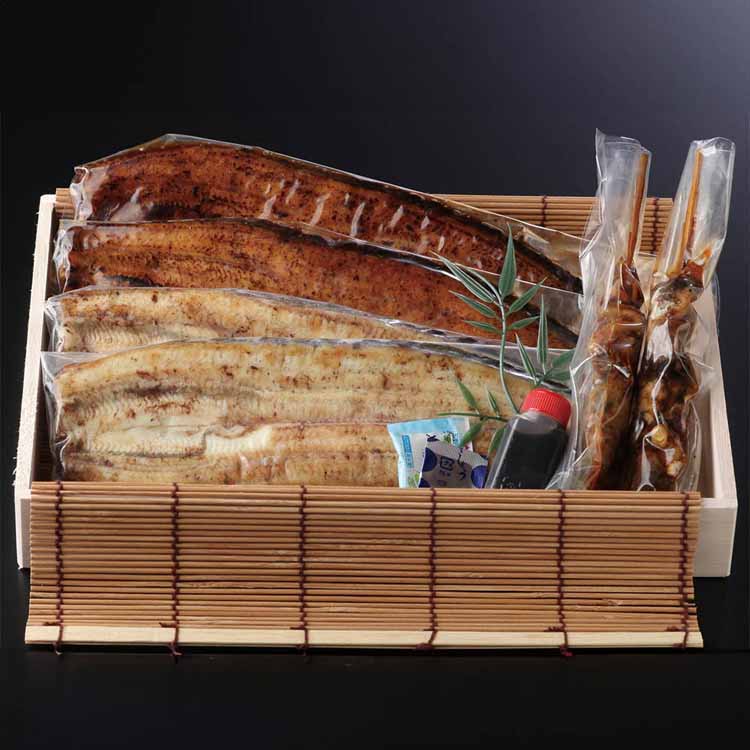 【冷凍】魚魚一 浜名湖産うなぎの詰め合わせ（竹） プレゼント ギフト 惣菜 うなぎ 詰め合わせ 浜名湖 蒲焼 白焼 じっくり 冷凍 魚魚一 【TD】 【代引不可】 母の日