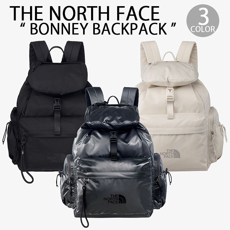 THE NORTH FACE ノースフェイス レディース リュックサック ミニリュック BONNEY BACKPACK バックパック 光沢 グロッシー マット SILVER GRAY CREAN BLACK 17リットル デイパック ロゴ カジュアル NM2DR09J/K/L｜select store LAILAC 20,434円