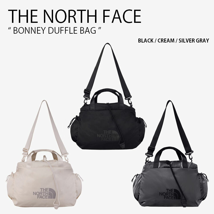 THE NORTH FACE ノースフェイス カーゴバッグ BONNEY DUFFLE BAG ボニー ダッフル バッグ ボストンバッグ トラベルバッグ ショルダーバッグ ロゴ カジュアル WHITELABEL ブラック アイボリー グレー メンズ レディース 男性用 女性用 男女共用 NN2PR12J/K/L