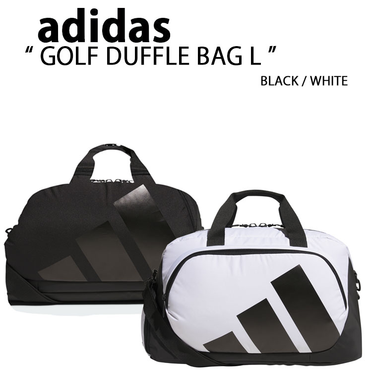 adidas アディダス ゴルフバッグ DUFFLE BAG L BLACK WHITE IN2682 IN2683 ゴルフ ダッフルバッグ L ブラック ホワイト ボストンバッグ ドラムバッグ ショルダーバッグ ストリート メンズ レディース 男性用 女性用 【中古】未使用品|select store LAILAC