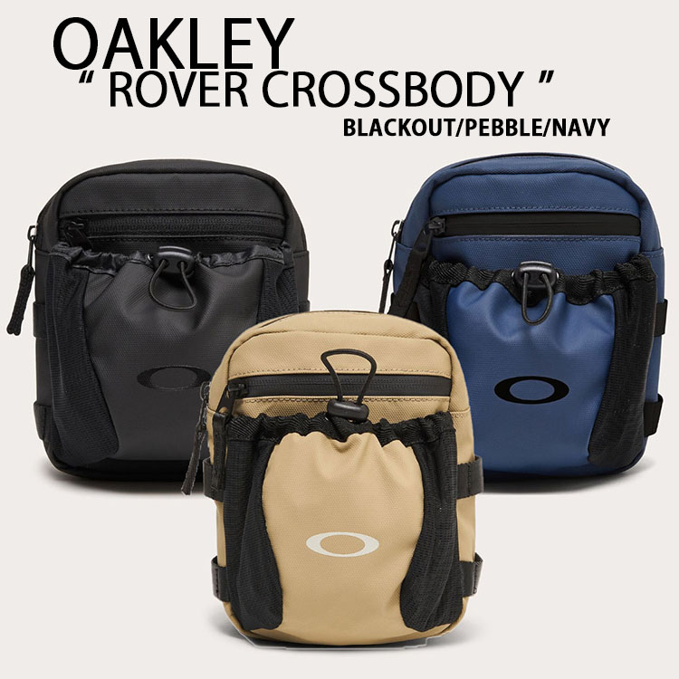 OAKLEY オークリー ショルダーバッグ クロスバッグ ROVER CROSSBODY BAG 2WAYバッグ ローバー クロスボディ PEBBLE BLACK NAVY ボディバッグ FOS901481 ポーチ 取り外しストラップ メンズ レディース【中古】未使用品