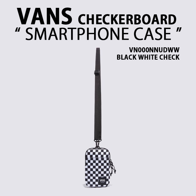 VANS バンズ ボディーバッグ CHECKERBOARD SMARTPHONE CASE 12.5MM チェッカーボード スマートフォンケース BLACK ブラック クロスバッグ メンズ レディース VN000NNUDWW｜select store LAILAC