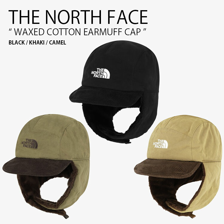THE NORTH FACE ノースフェイス フライトキャップ WAXED COTTON EARMUFF CAP ワックスド コットン イヤーマフ キャップ ベースボールキャップ 耳あて 帽子 ロゴ カジュアル ストリート WHITELABEL メンズ レディース 男性用 女性用 男女共用 NE3CR58J/K/L|select store LAILAC