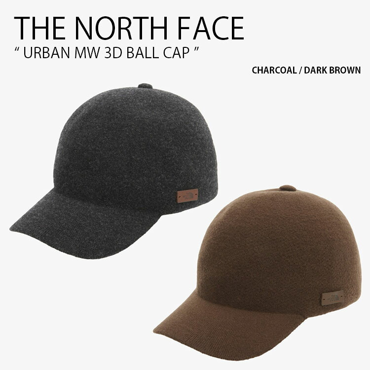 THE NORTH FACE ノースフェイス ベースボールキャップ URBAN MW 3D BALL CAP アーバン メリノウール ボール キャップ 帽子 カジュアル ストリート グレー ブラウン メンズ レディース 男性用 女性用 男女共用 NE3CR81A/B