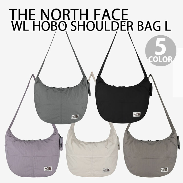 THE NORTH FACE 北の方人間の顔 ショルダーバッグ 三日月型御徒面子 WL HOBO SHOULDER BAG L ホーボーバッグ CHARCOAL BLACK GRAY CREAM BEIGE 白いこと付け紙 大静電容量 肩かけ NN2PR16J/K/L/M/N