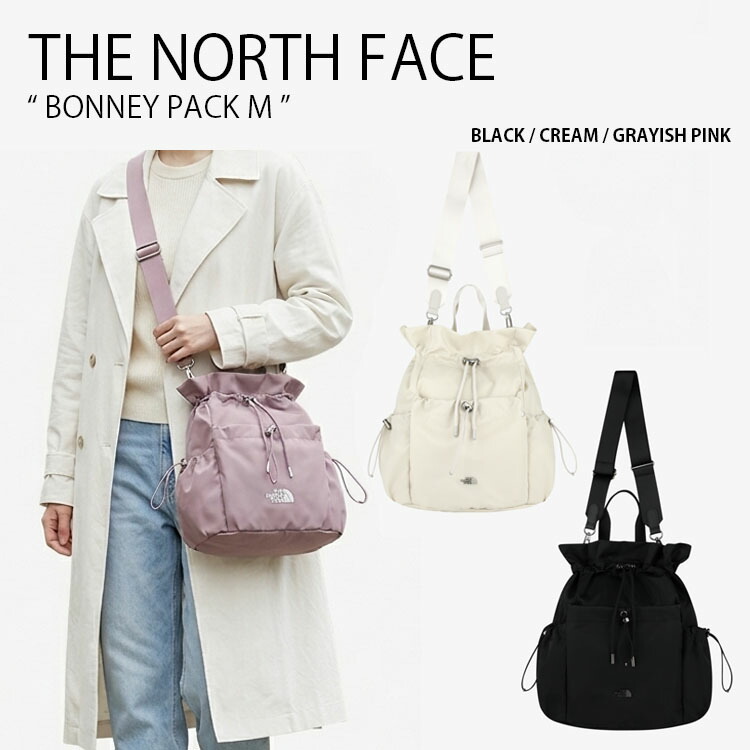 THE NORTH FACE ノースフェイス ショルダーバッグ BONNEY PACK M ボニー パック ミディアム リュック バッグ リュックサック クロスバッグ ロゴ カジュアル ストリート WHITELABEL ブラック アイボリー ピンク 男性用 女性用 メンズ レディース NN2PR61L/M/N|select store LAILAC