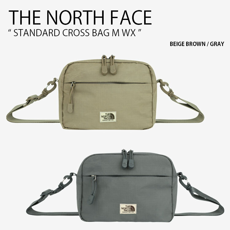 THE NORTH FACE ノースフェイス ショルダーバッグ STANDARD CROSS BAG M WX スタンダード クロス バッグ ワックス 肩掛け 斜め掛け ロゴ カジュアル ストリート WHITELABEL ベージュブラウン グレー メンズ レディース 男性用 女性用 男女共用 NN2PR76J/K