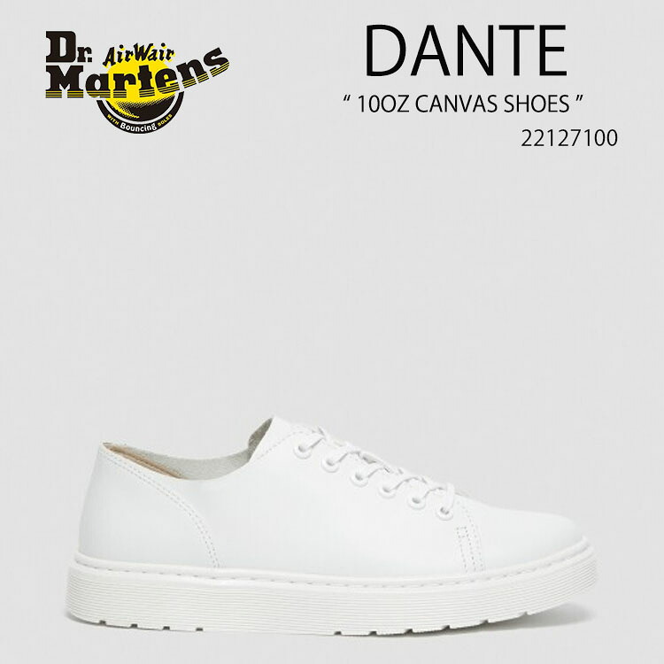 Dr.Martens 御医者さんマーチン スニーカー Dante CANVAS SHOES WHITE 22127100 10Oz Canvas シューズ  ダンテ・アリギエーリ 構内 白いこと メンズ レディース 成人男性用 お上さん用 男女兼用【中古】未当て嵌める品