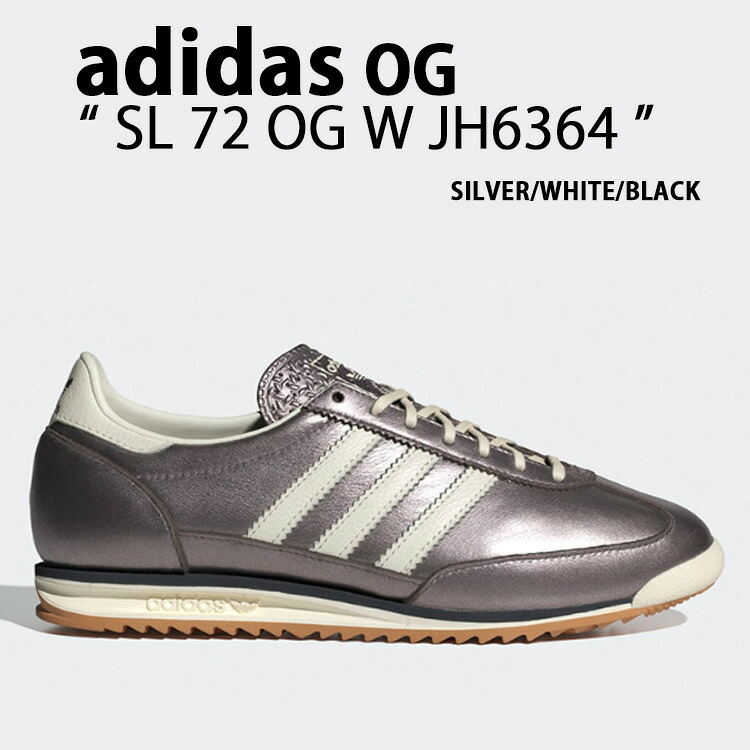 adidas originals アディダス スニーカー SL 72 OG W JH6364 SILVER WHITE BLACK シューズ  しろがね色 白いこと 黒いこと メンズ レディース【中古】未当てはめる品