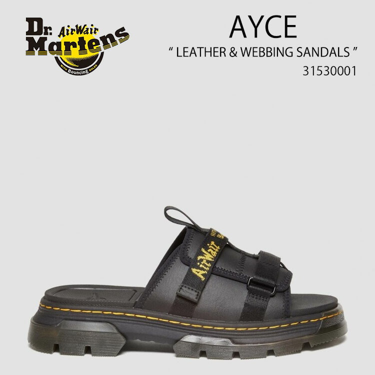 Dr. Martens ドクターマーチン AYCE スライド サンダル 27黒 Dr.Martens DR. MARTENS / ドクターマーチン AYCE スライド