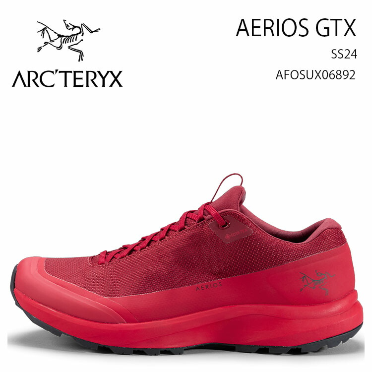 ARC\u0027TERYX アークテリクス スニーカー Aerios GTX AFOSUX06892 エアリオス ゴアテックス GORE-TEX BORDEAUX/HERITAGE 山歩きシューズ トレイル駈けっくら【中古】未当て嵌める品