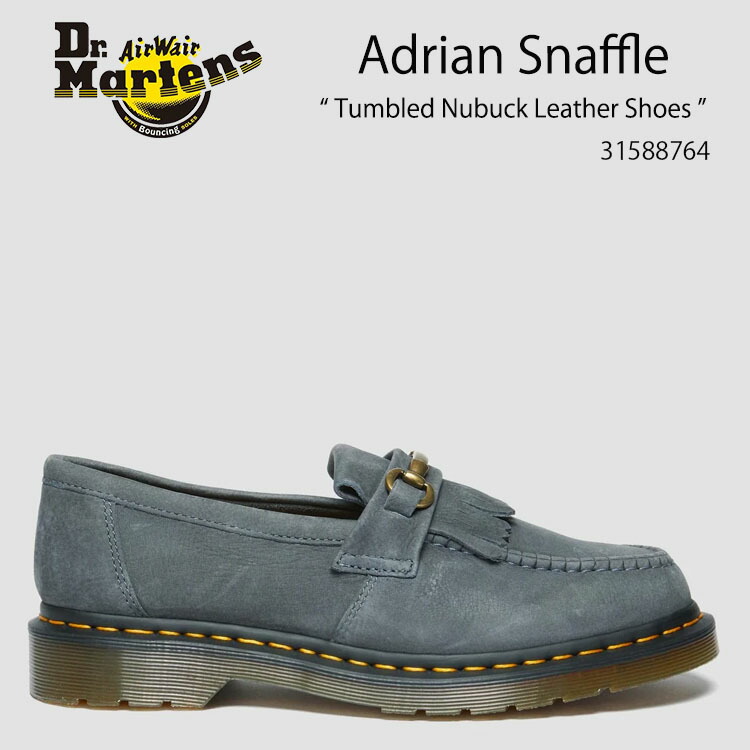 Dr.Martens ドクターマーチン ヌバックレザー ローファーシューズ Adrian Snaffle Tumbled Nubuck Leather Shoes 31588764 Washed Denim メンズ レディース 男性用 女性用【中古】未使用品