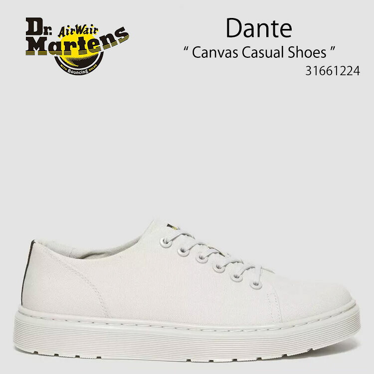 Dr.Martens ドクターマーチン スニーカー Dante CANVAS SHOES WHITE 31661224 10Oz Canvas シューズ ダンテ キャンパス ホワイト メンズ レディース 男性用 女性用 男女兼用【中古】未使用品
