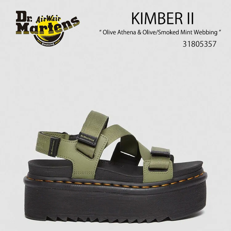 Dr. Martens Forster II サンダル オリーブ FORSTER マルチストラップ サンダル