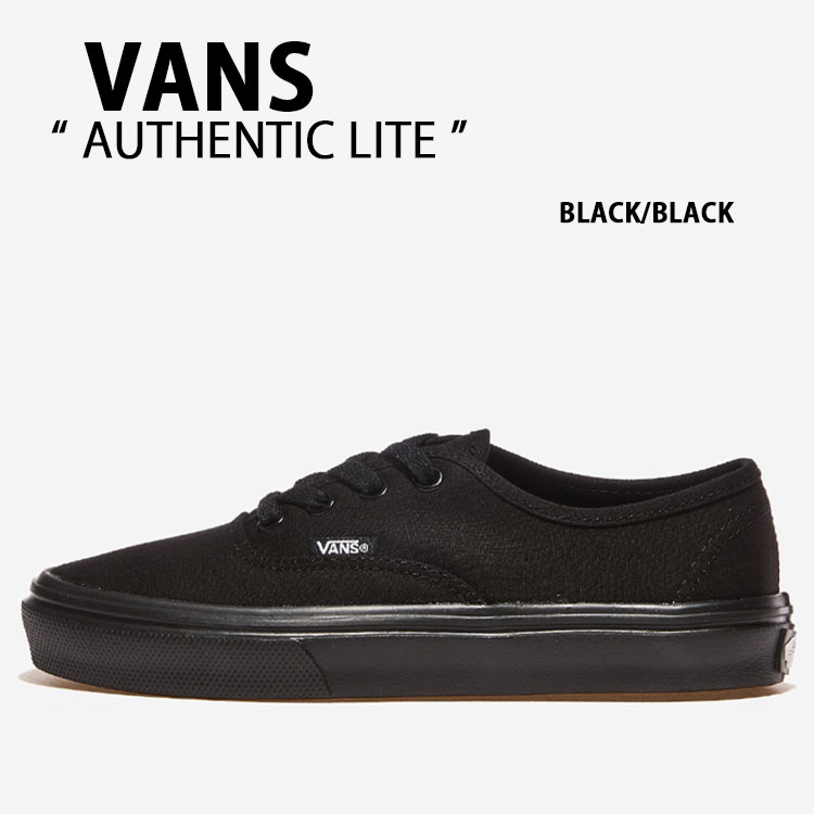 VANS バンズ スニーカー AUTHENTIC LITE BLACK BLACK V44 LITE オーセンティック ともし火 黒いこと 黒いこと メンズ レディース 成人男性用 成人女性用