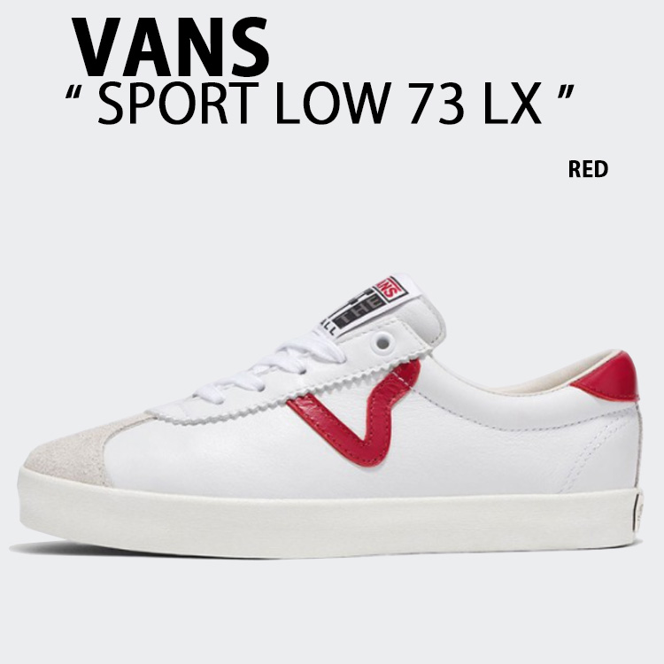 VANS バンズ スニーカーSPORT LOW 73 LX RED VN000D2JRED 運動競技 ファースト 赤いこと メンズ レディース 成人男性用 お上さん用