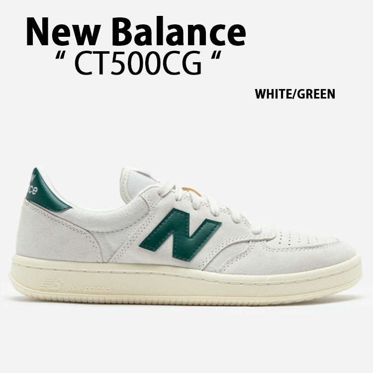 New Balance ニューバランス スニーカー CT500 CT500CG WHITE GREEN シューズ ホワイト グリーン スウェード ヌバック メンズ レディース【中古】未使用品