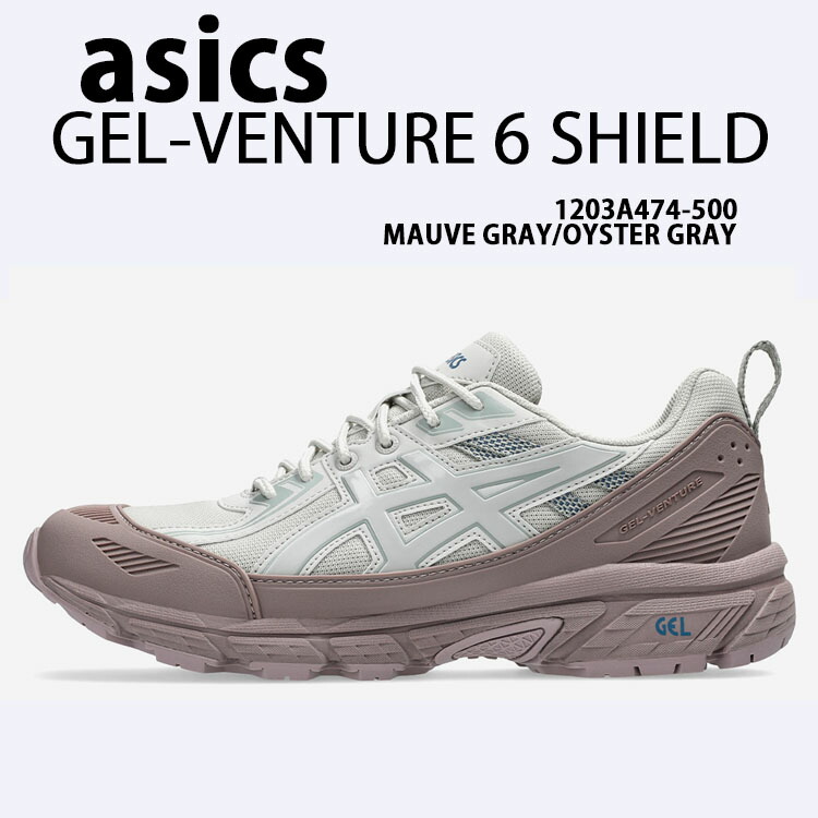 ASICS アシックス スニーカー GEL-VENTURE 6 SHIELD GRAY 1203A474-500 シューズ ジェル ベンチャー6 シールド MAUVE GRAY OYSTER GRAY メンズ レディース｜select store LAILAC 24,075円