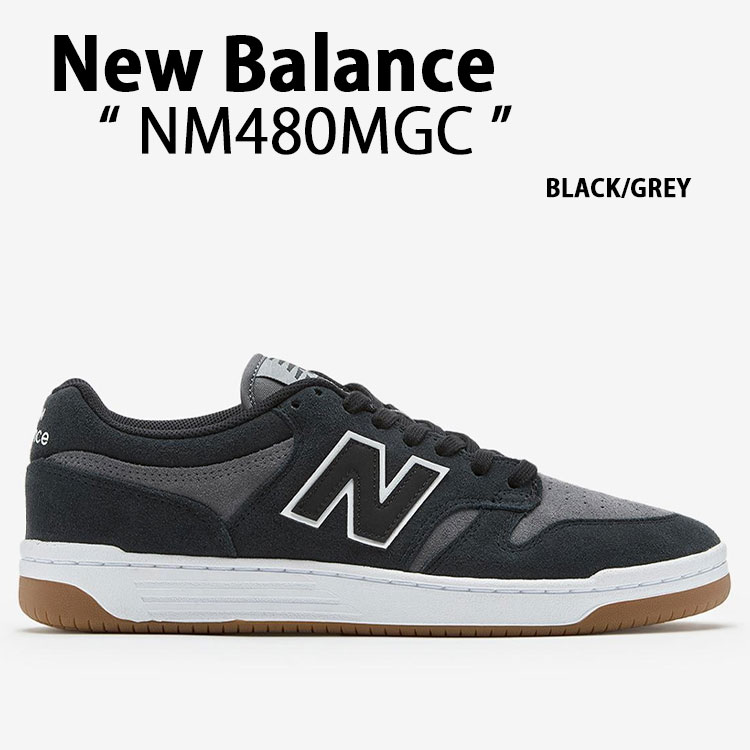 New Balance ニューバランス スニーカー NUMERIC NM480MGC BLACK GREY シューズ ブラック グレー スエード スケートシューズ メンズ【中古】未使用品｜select store LAILAC