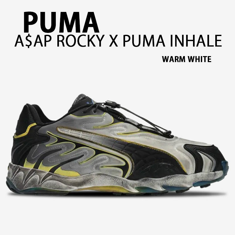 PUMA プーマ ASAP Rocky エイサップロッキー スニーカー PUMA INHALE インヘイル WARM WHITE シューズ ウォームホワイト コラボ コラボレーション メンズ レディース 40245601【中古】未使用品｜select store LAILAC
