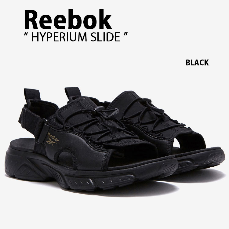 REEBOK リーボック サンダル HYPERIUM SLIDE BLACK ハイぺリウム スライド ブラック メンズ レディース 男性用 女性用 男女兼用 100210105【中古】未使用品
