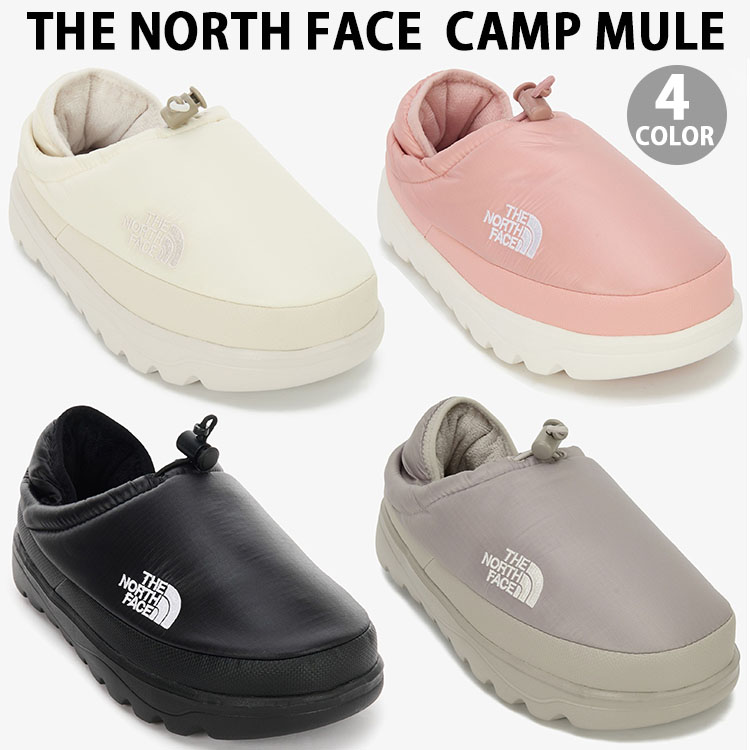 THE NORTH FACE 北の方人間の顔 ミュール 落ち込むシューズ CAMP MULE ダウンミュール BEIGE BLACK CREAM PINK シューズ ウィンターミュール ベージュ 黒いこと 皮膚軟化剤 サクラ色 NS93Q63A/B/C/D