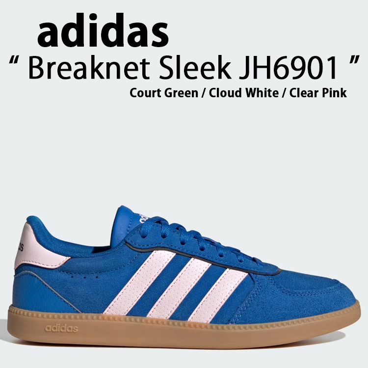 adidas originals アディダス スニーカー Breaknet Sleek JH6901 Bright Royal / Clear Pink / Carbon シューズ ブレイクネットスリック ブライトロイヤル せつ然たるサクラ色 炭素 ラバーソール レディース【中古】未当て嵌める品