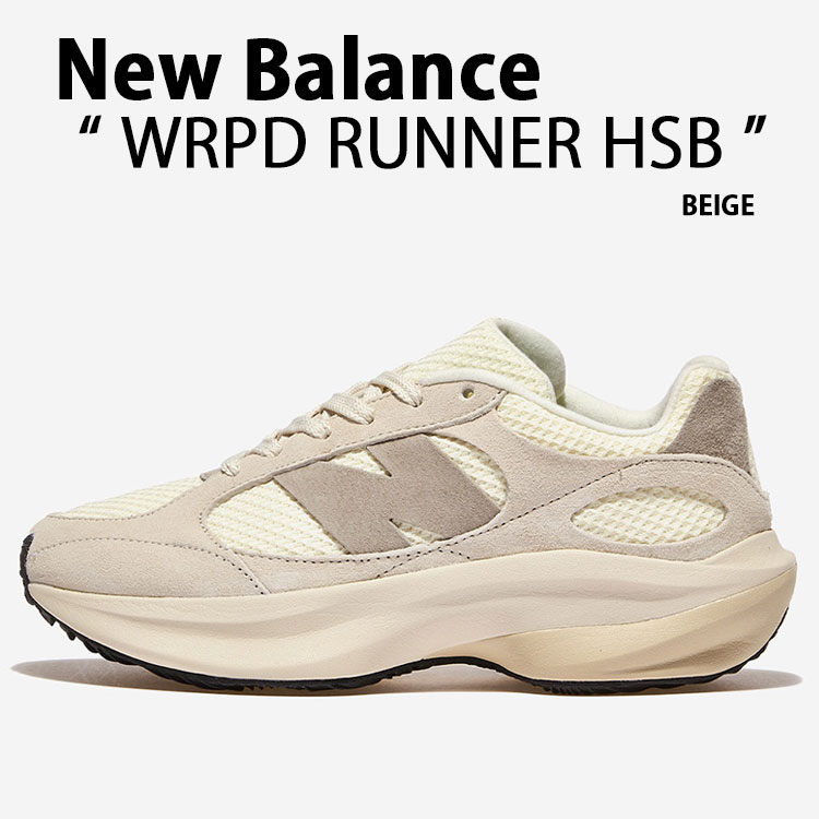 New Balance ニュー平衡にする スニーカー WRPD RUNNER UWRPDHSB BEIGE シューズ ワープドランナー ベージュ スエードクロス 駈けっくらシューズ メンズ レディース【中古】未当てはめる品