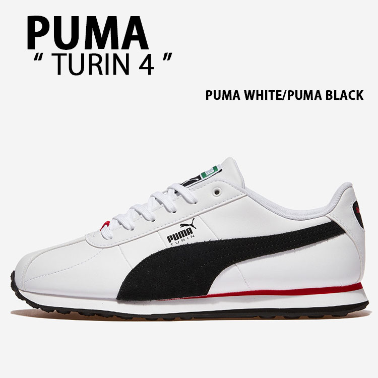 PUMA ピューマ スニーカー TURIN 4 WHITE BLACK 403825-03 シューズ チューリン4 白いこと 黒いこと メンズ レディース【中古】未当て嵌める品