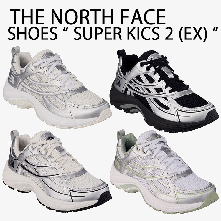 THE NORTH FACE 北の方人間の顔 スニーカー SUPER KICKS 2 (EX) シューズ BLACK CREAM WHITE 百貨店蹴りつける2 生活スタイルスニーカー メンズ レディース NS93R44J NS93R42J/K/L