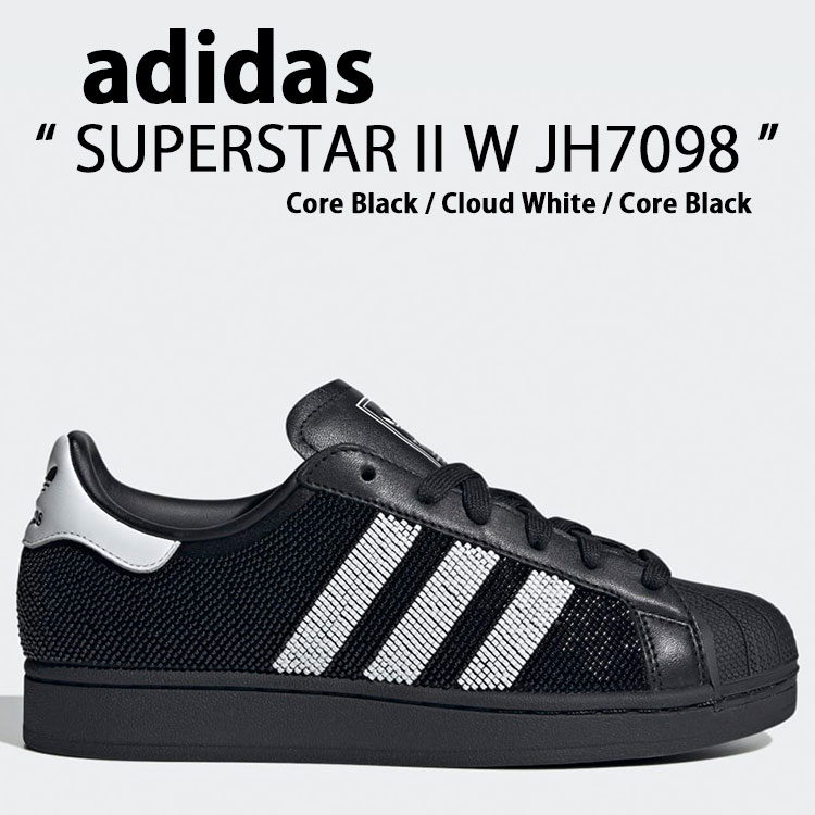 未使用 adidas SUPERSTAR II スニーカー ブラック 26cm adidas スニーカー ADIDAS アディダス SUPERSTAR II スーパー