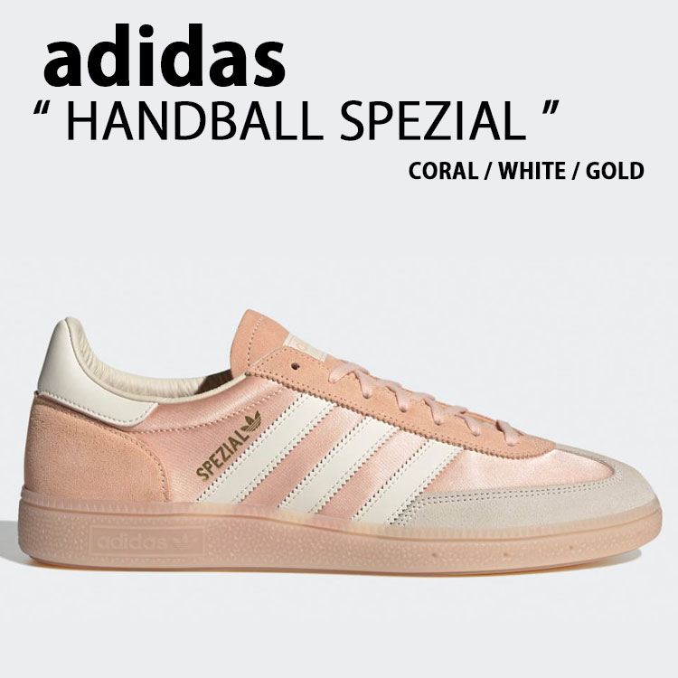 adidas originals アディダス レディース スニーカー HANDBALL SPEZIAL JQ3686 PINK WHITE シューズ ハンドボール スペツィアル サクラ色 白いこと ガムソール お上さん用【中古】未当てはめる品