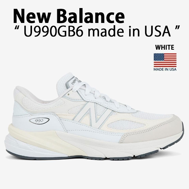 New Balance ニュー平衡にする USA スニーカー U990GB6 WHITE シューズ made インチ U.S.A. NewBalance990 白いこと 990v6 メンズ レディース【中古】未当て嵌める品