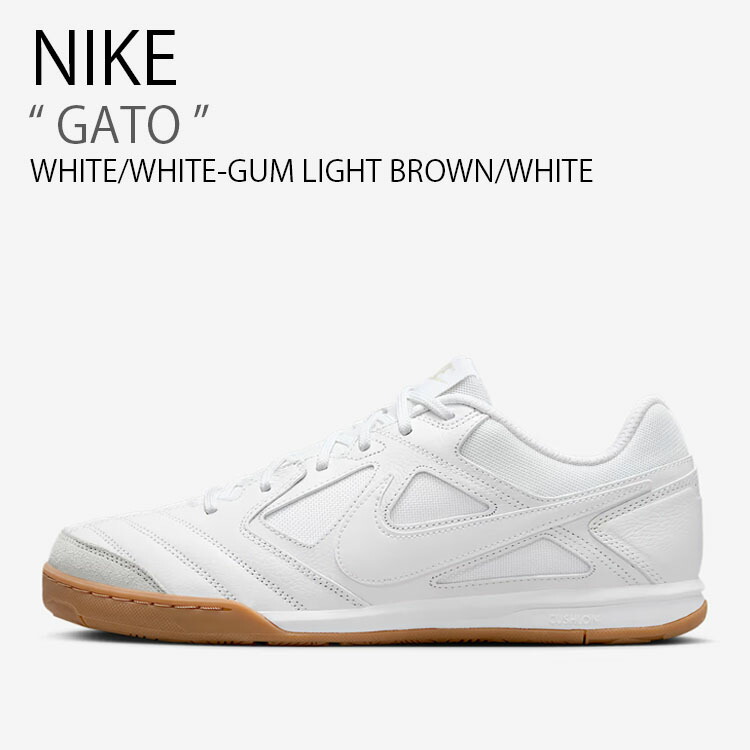 NIKE ナイキ スニーカー GATO ガト HQ6019-100 ローカット ホワイト メンズ レディース 男性用 女性用 男女共用【中古】未使用品