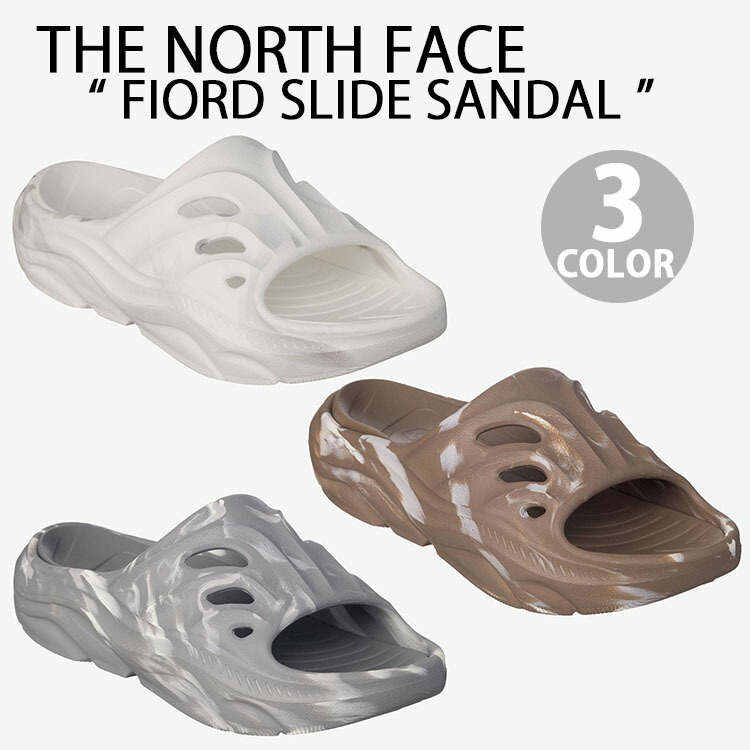 THE NORTH FACE ノースフェイス シャワーサンダル スライドサンダル FIORD SLIDE サンダル アウトドアサンダル GRAY WHITE BROWN 水遊び キャンプ 排水 メンズ レディース NS81R11K/J/L|select store LAILAC