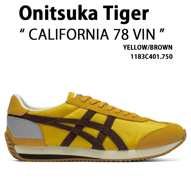 Onitsuka Tiger オニツカタイガー スニーカー CALIFORNIA 78 VIN 1183C401.750 シューズ YELLOW BROWN カリフォルニア78VIN イエロー ブラウン メンズ レディース