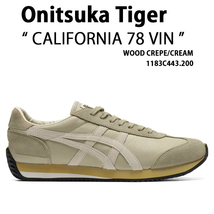 Onitsuka Tiger オニツカタイガー スニーカー CALIFORNIA 78 VIN 1183C443.200 シューズ WOOD CREPE CREAM カリフォルニア78VIN ウッドクレープ クリーム メンズ レディース｜select store LAILAC