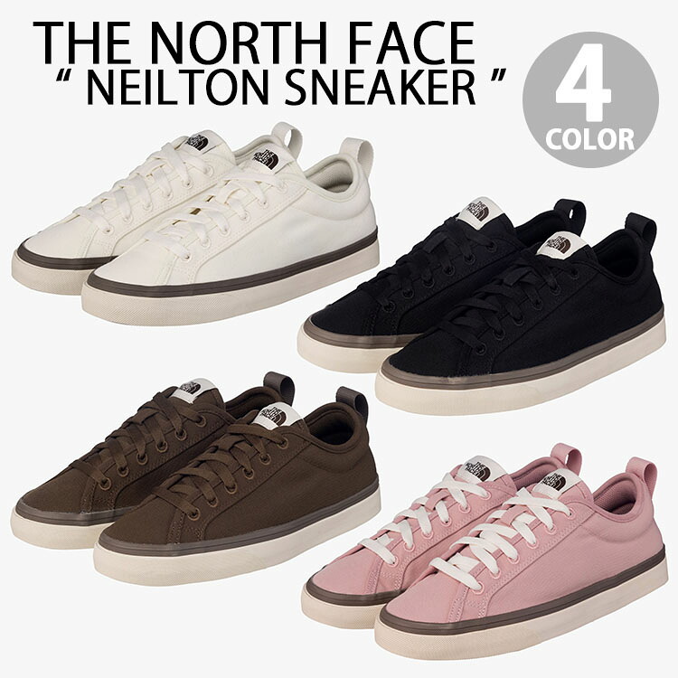 THE NORTH FACE 北の方人間の顔 スニーカー NEILTON SNEAKER シューズ オールスター手合い WHITE BLACK PINK BROWN 白スニーカー 黒スニーカー 帆布 置き目とり捨てる メンズ レディース NS94R46J/K/L/M