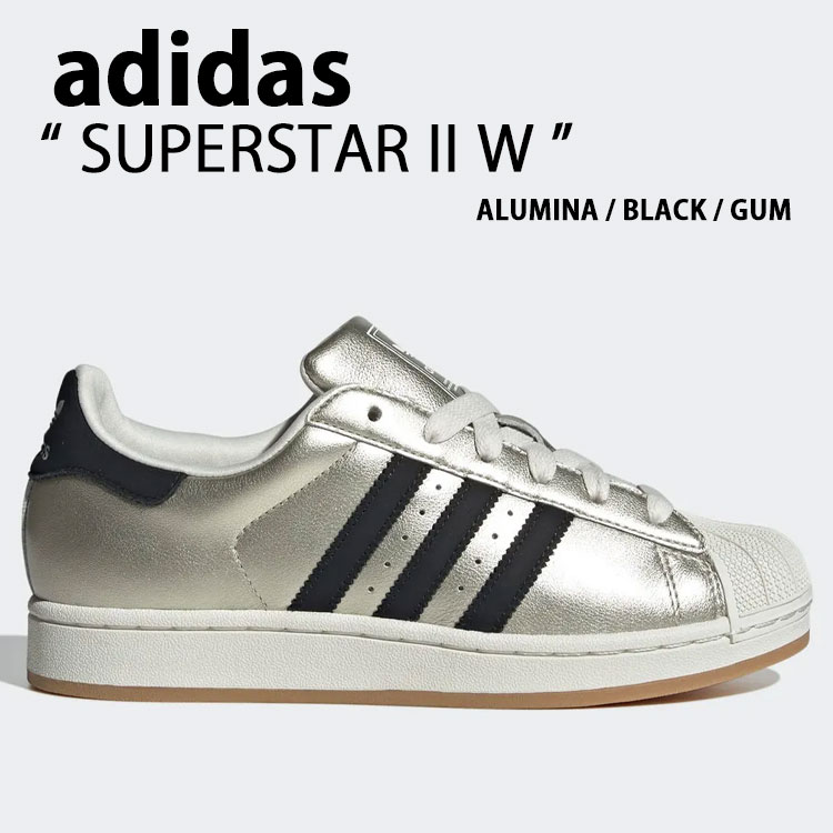 adidas originals アディダス スニーカー SUPERSTAR II W HQ2691 SILVER シューズ スーパースターII シルバー スーパースター2 カジュアル メンズ レディース【中古】未使用品