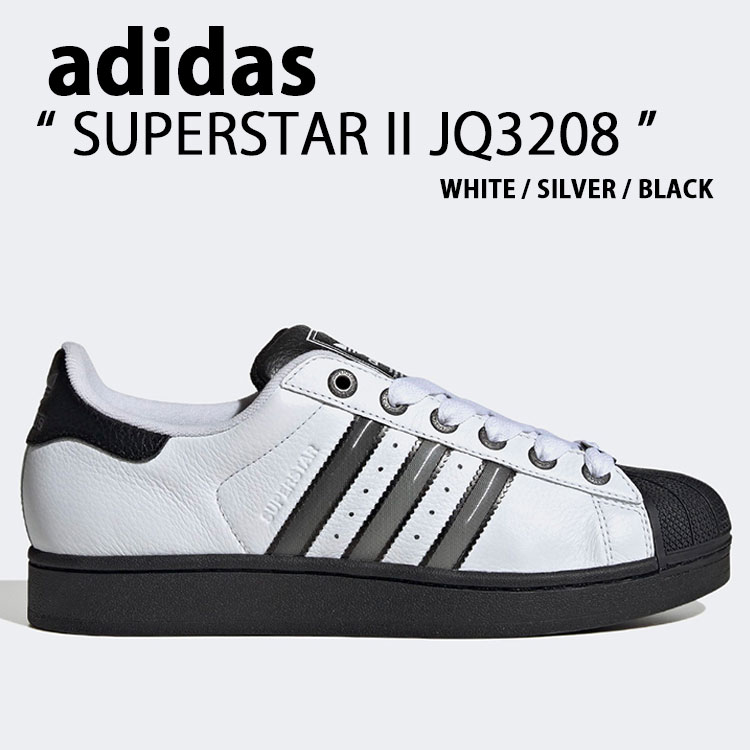 adidas Originals アディダス オリジナルス スニーカー SUPERSTAR II JQ3208 WHITE BLACK シューズ スーパースターII ホワイト ブラック メンズ レディース【中古】未使用品｜select store LAILAC