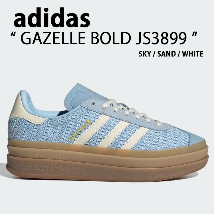 adidas Originals アディダス オリジナルス スニーカー GAZELLE BOLD JS3899 BLUE WTHIE シューズ ガゼルボールド ブルー ホワイト 厚底 メンズ レディース【中古】未使用品