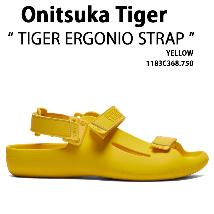 Onitsuka Tiger オニツカタイガー レディース 運動競技サンダル TIGER ERGONIO STRAP YELLOW 1183C368.750 シューズ 虎 エルゴニオ 同盟罷工一回り 黄色
