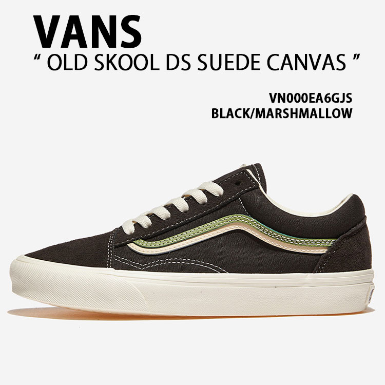 VANS バンズ スニーカー OLD SKOOL DS SUEDE CANVAS VN000EA6GJS BLACK シューズ 年寄りの学院DS スエードクロス 帆布 メンズ レディース