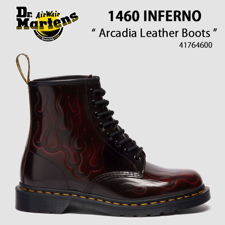 Dr.Martens ドクターマーチン 8ホールブーツ 1460 INFERNO 41764600 シューズ 1460インフェルノブーツ RED レッド メンズ レディース 男性用 女性用【中古】未使用品