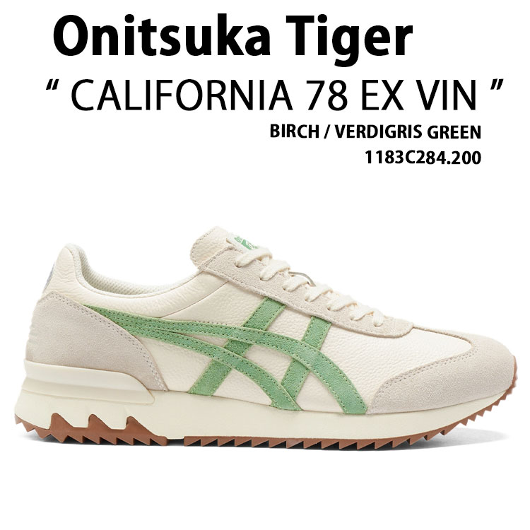 Onitsuka Tiger オニツカタイガー スニーカー CALIFORNIA 78 EX VIN 1183C284.200 シューズ カリフォルニア78 EX ビン スエード BIRCH バーチ GREEN グリーン メンズ レディース｜select store LAILAC