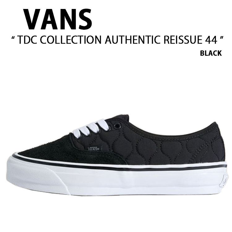 VANS バンズ スニーカー TDC COLLECTION AUTHENTIC REISSUE 44 BLACK VN000EBUCJK TDC コレクション オーセンティック リイシュー44 ブラック 男性用 女性用｜select store LAILAC