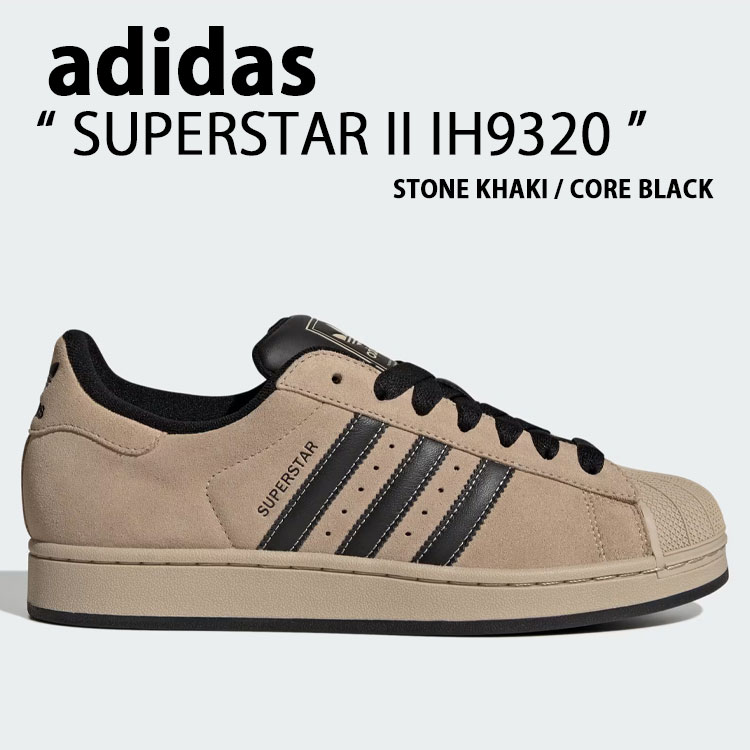 adidas originals アディダス スニーカー SUPERSTAR II IH9320 シューズ スーパースターII スーパースター2 KHAKI BLACK カーキ ブラック メンズ レディース【中古】未使用品|select store LAILAC
